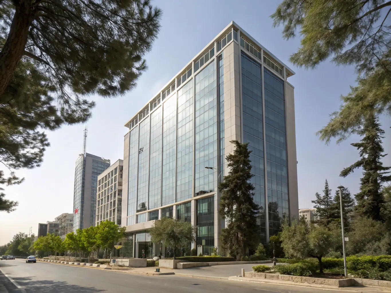 A modern residential complex in Damascus, highlighting property development and construction, with a focus on quality and innovation.
